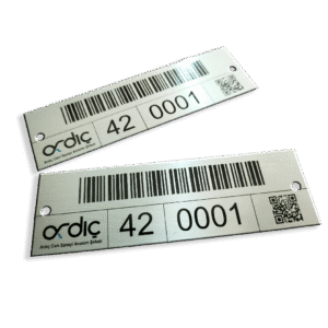 barkod karekod seri no metal etiket