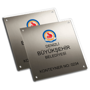 metal etiket alüminyum levha