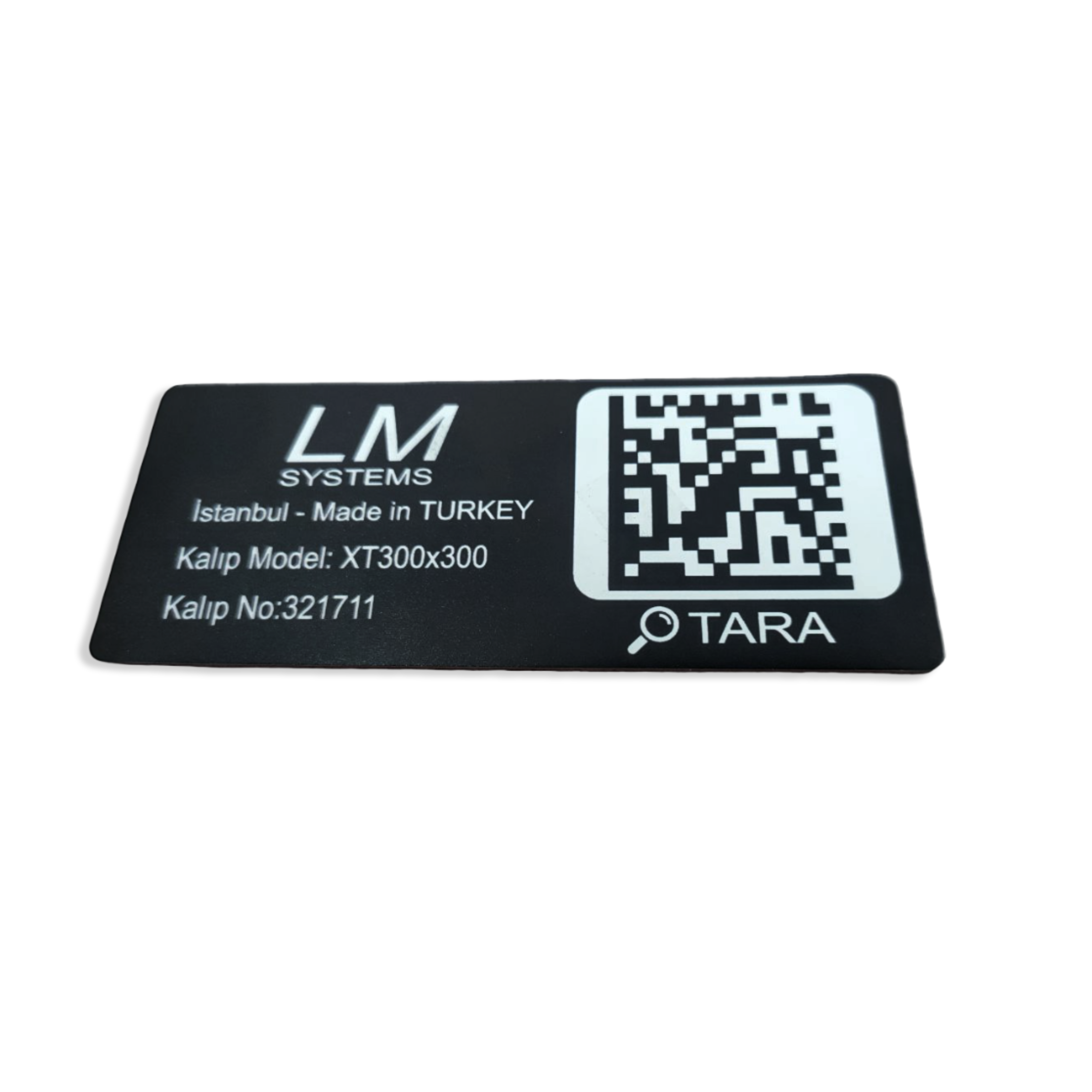qr kod datamatris metal etiket